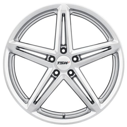 19x8.5 TSW MOLTENO HYPER SILVER Wheel 5x112 (42mm)