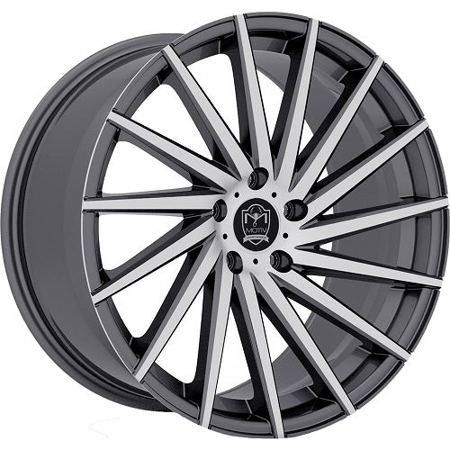 20x8.5 Motiv 417MG Montage Machined Wheel 5x4.5 +40