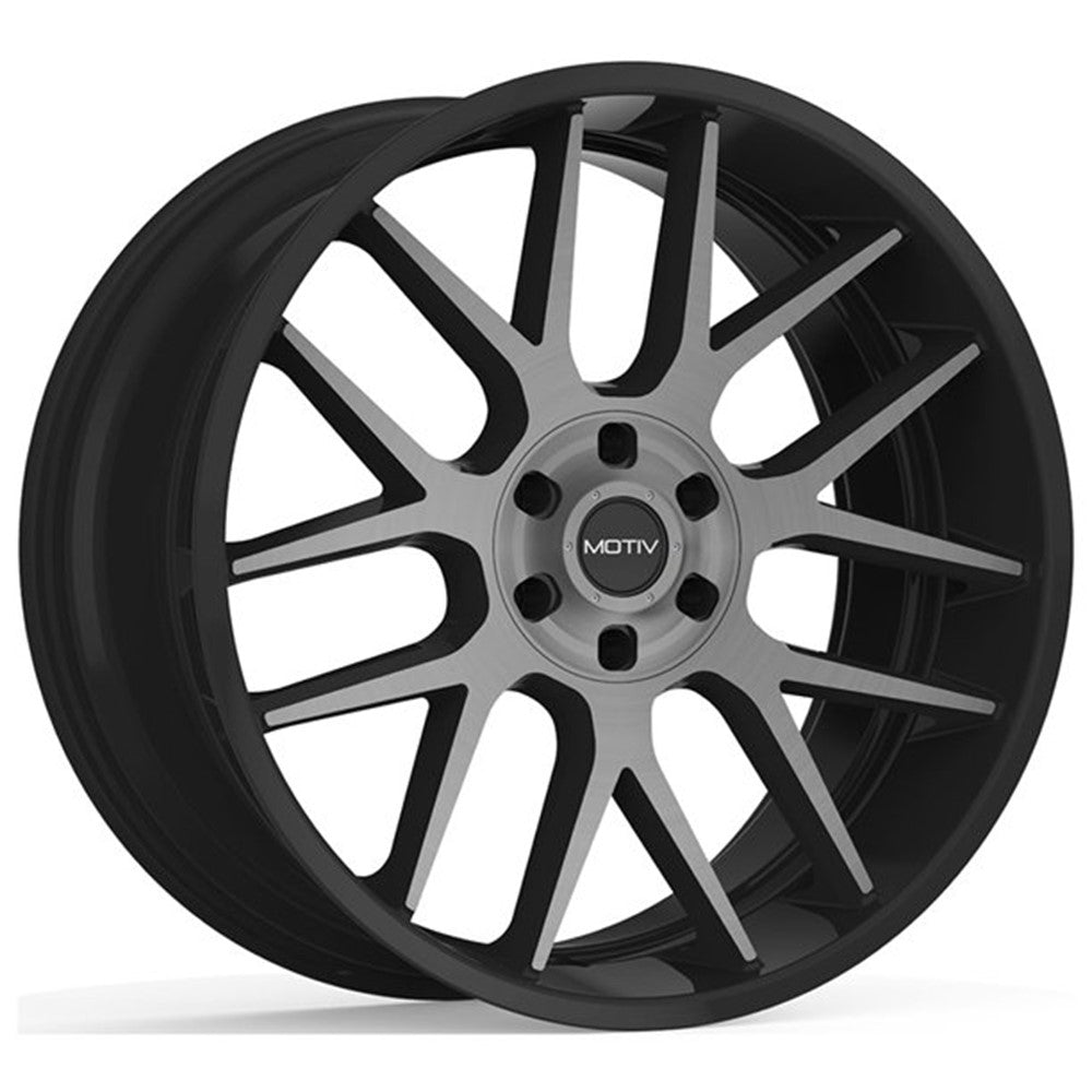 20x9 Motiv 422MBDT Midnight Blk Machine Wheel 6x135/6x5.5 (25mm)