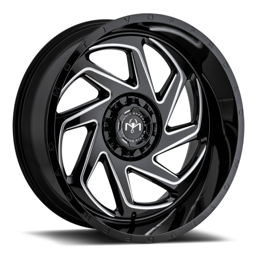 22x10 Motiv Off Road 426BM Black Milled w/Chrome Wheel 8x170 (-19mm)
