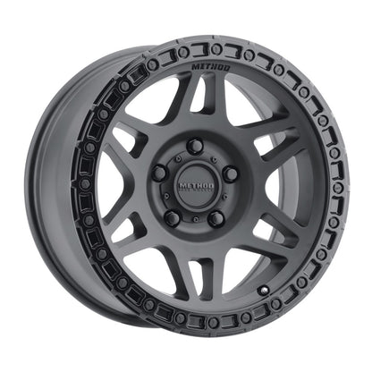 17x8.5 Method MR312 Matte Black W/ Gloss Black Lip Wheel 5x150 (0mm)