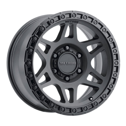 17x8.5 Method MR312 Matte Black W/ Gloss Black Lip Wheel 6x135 (0mm)
