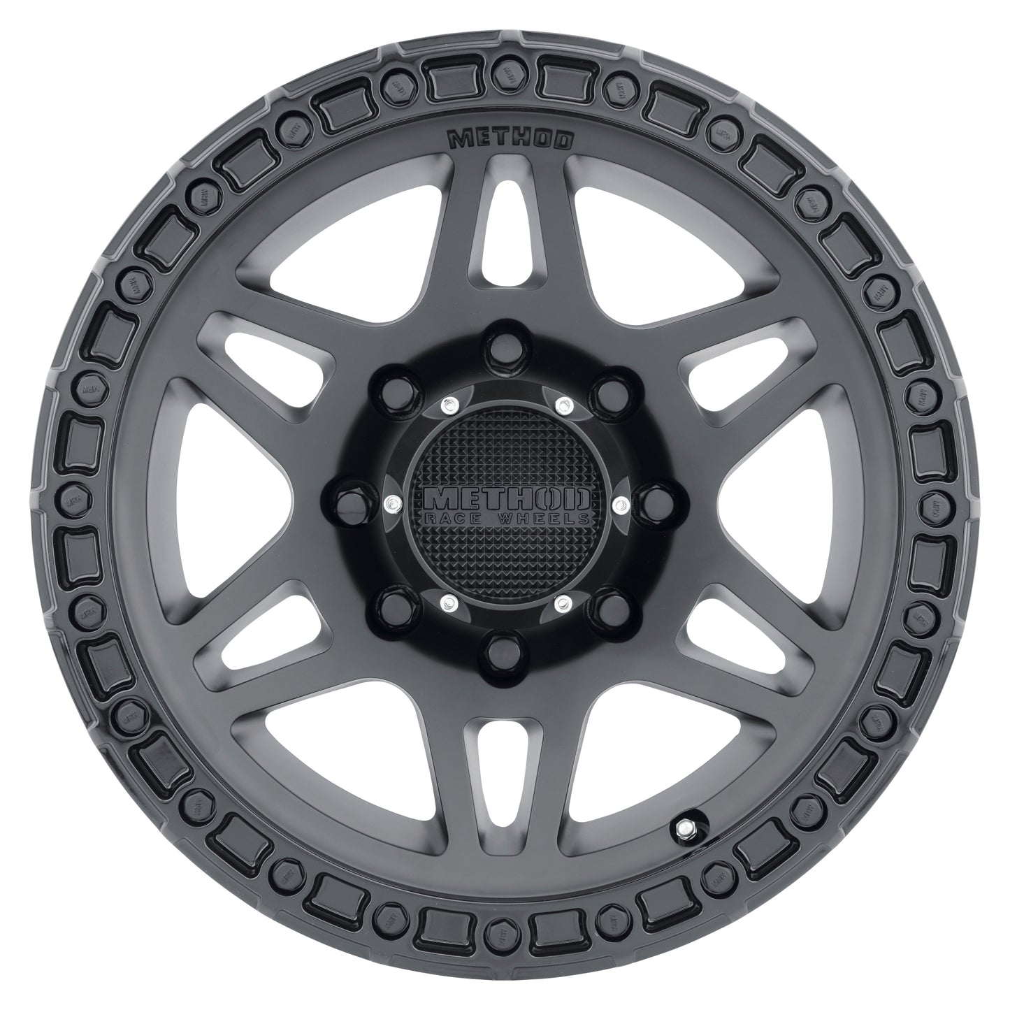 18x9 Method MR312 Matte Black W/ Gloss Black Lip Wheel 8x6.5 (18mm)
