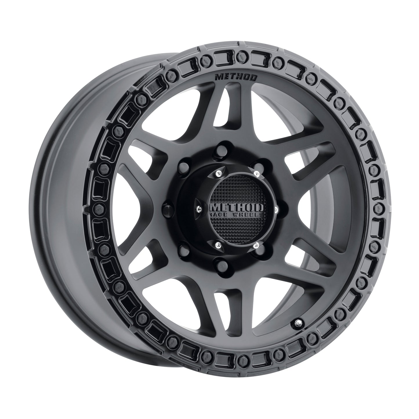 18x9 Method MR312 Matte Black W/ Gloss Black Lip Wheel 8x170 (18mm)