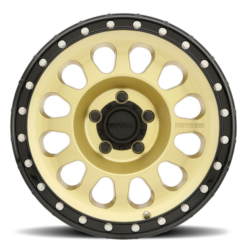 20x9 Method MR315 Gold W/ Black Lip Wheel 5x5 (18mm)