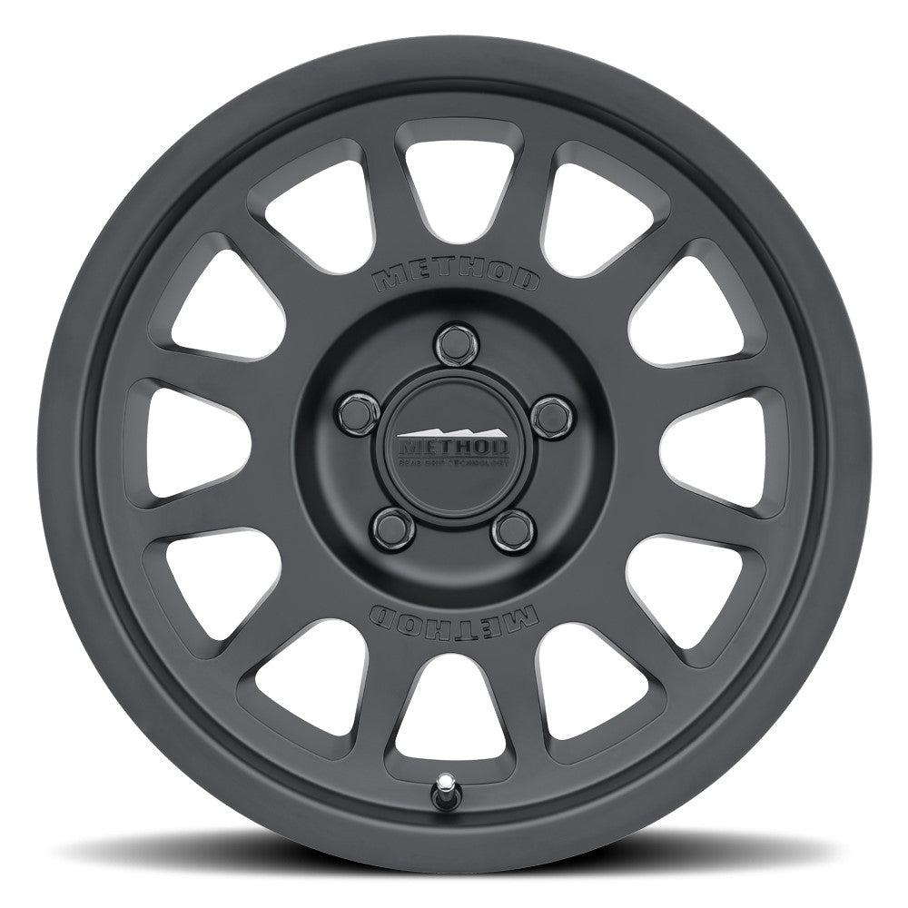 17x9 Method MR703 Bead Grip Matte Black Wheel 5x5 (-12mm)