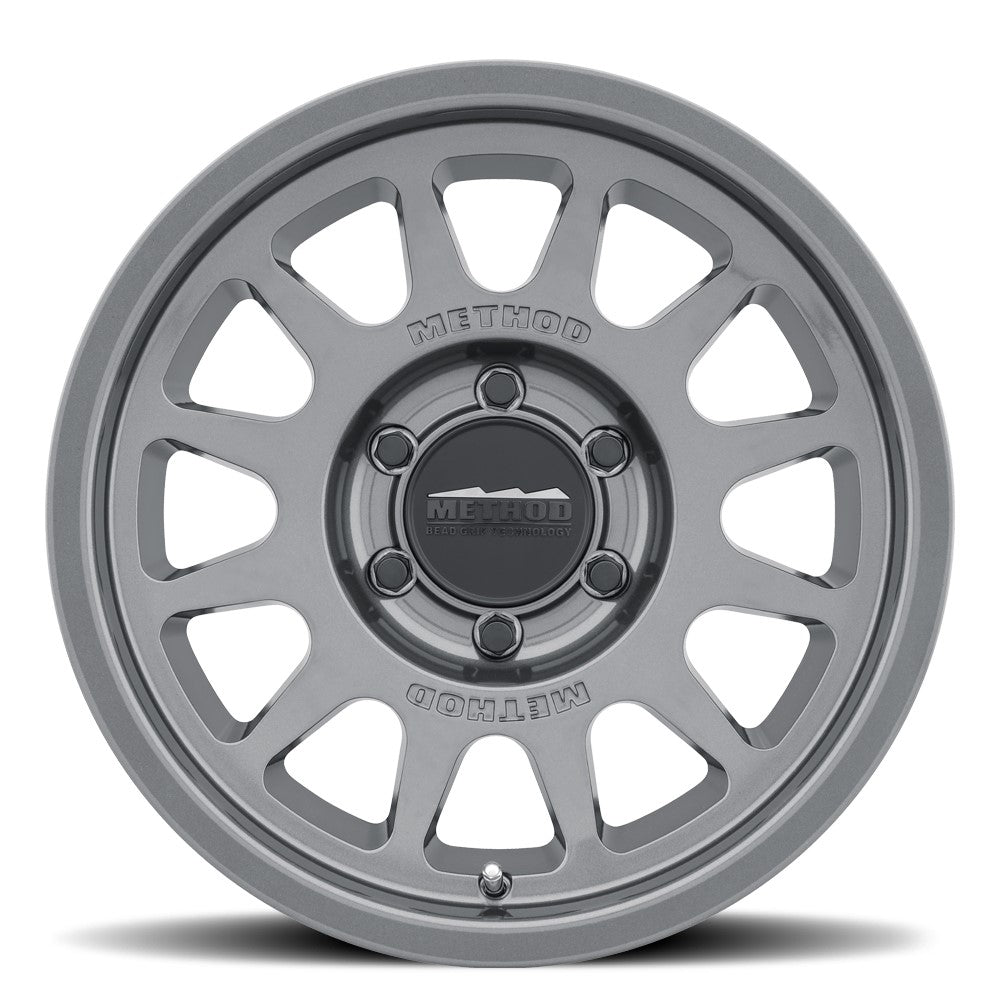 17x9 Method 703T Bead Grip Gloss Titanium Wheel 6x5.5 (-12mm)