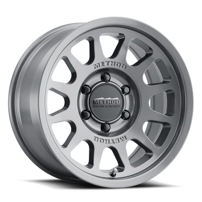 17x9 Method MR703 Bead Grip Gloss Titanium Wheel 6x5.5 (-12mm)