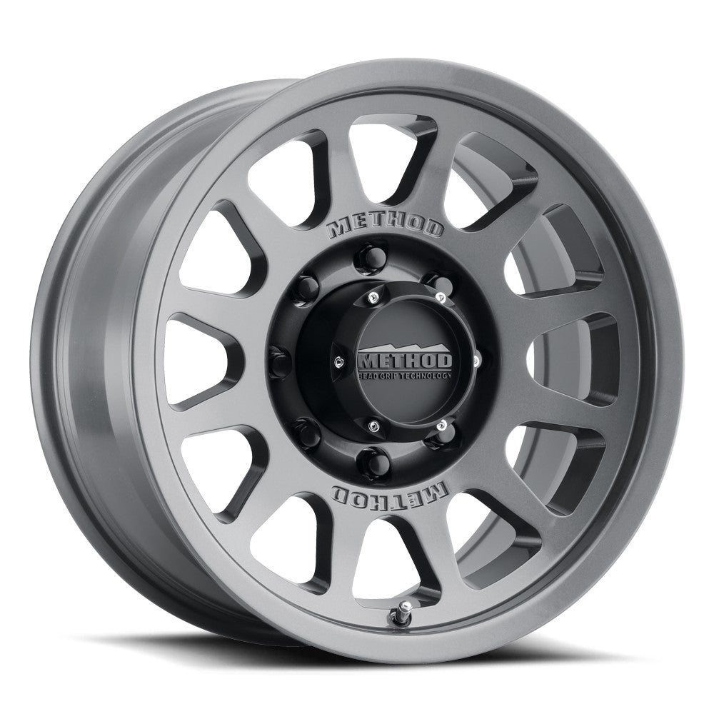 17x9 Method 703T Bead Grip Gloss Titanium Wheel 8x6.5 (-12mm)