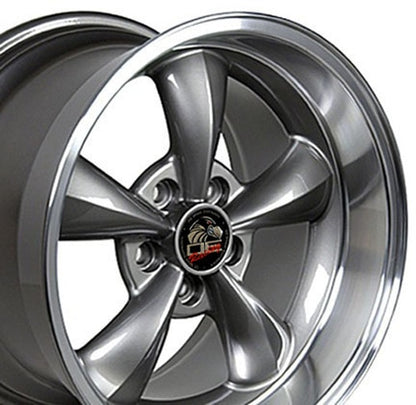 17x10.5 OE Wheels FR01 Anthracite with Machined Lip Wheel 5x4.5 (27mm)