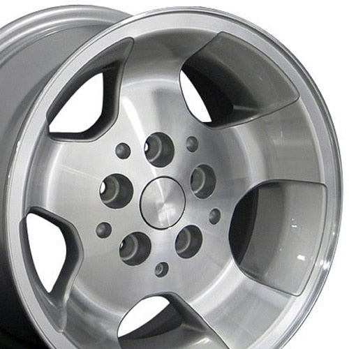 15x8 OE Wheels JP08 Silver Machined Wheel 5x4.5 (25.4mm)