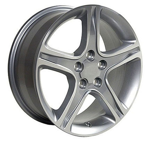 17x7 OE Wheels LX01 Silver Machined Wheel 5x4.5 (50mm)
