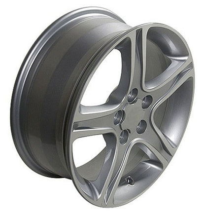 17x7 OE Wheels LX01 Silver Machined Wheel 5x4.5 (50mm)
