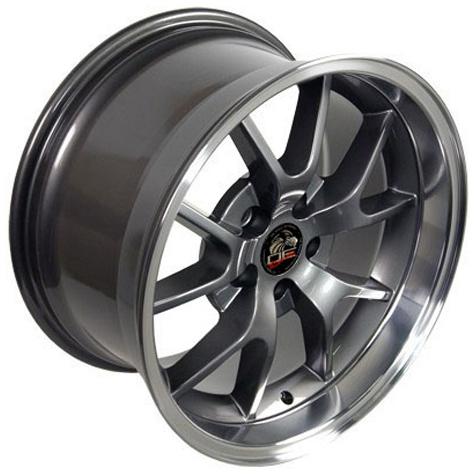 18x10 OE Wheels FR05B Anthracite with Machined Lip Wheel 5x4.5 (22mm)