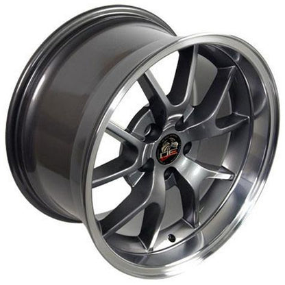 18x10 OE Wheels FR05B Anthracite with Machined Lip Wheel 5x4.5 (22mm)