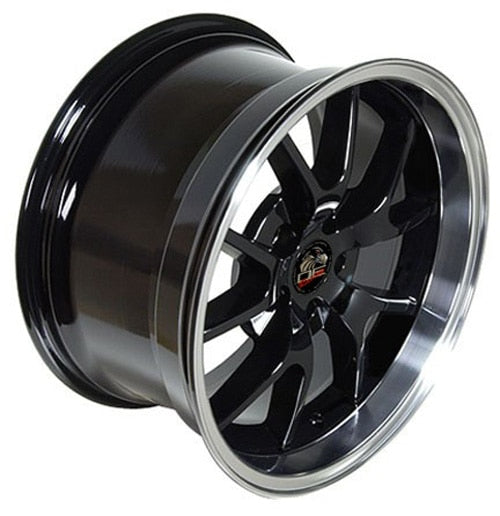 18x10 OE Wheels FR05B Black with Machined Lip Wheel 5x4.5 (22mm)