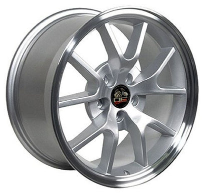 18x9 OE Wheels FR05B Silver with Machined Lip Wheel 5x4.5 (24mm)