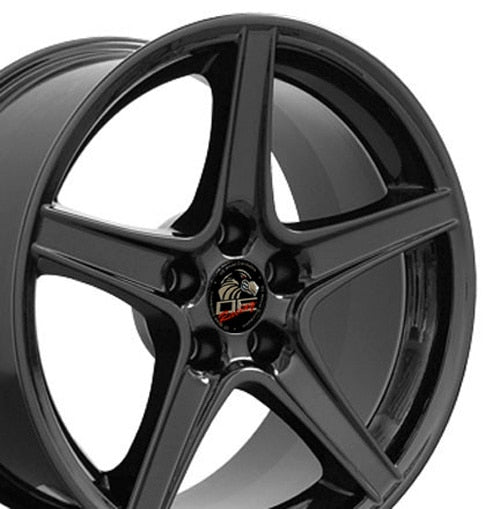 18x9 OE Wheels FR06B Gloss Black Wheel 5x4.5 (24mm)