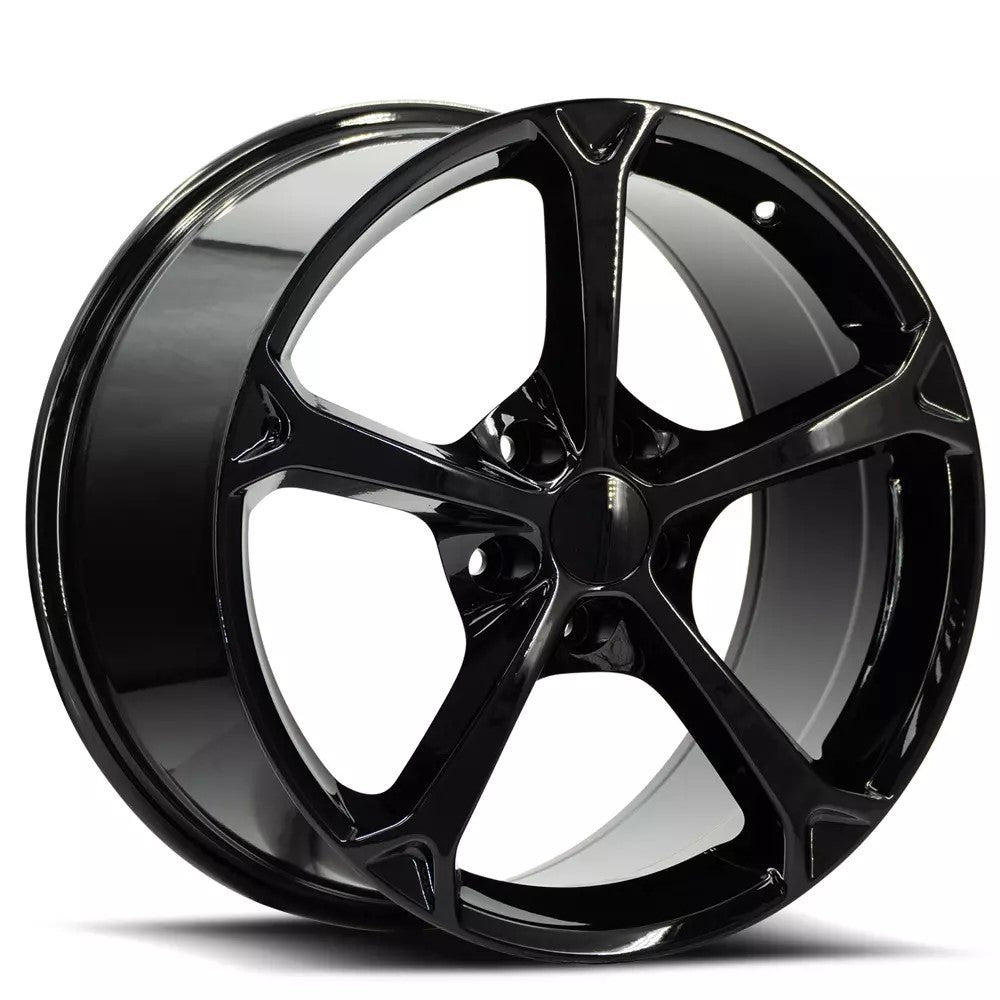 18x8.5 O.E. Revolution 130 Gloss Black Wheel 5x4.75 (50mm)