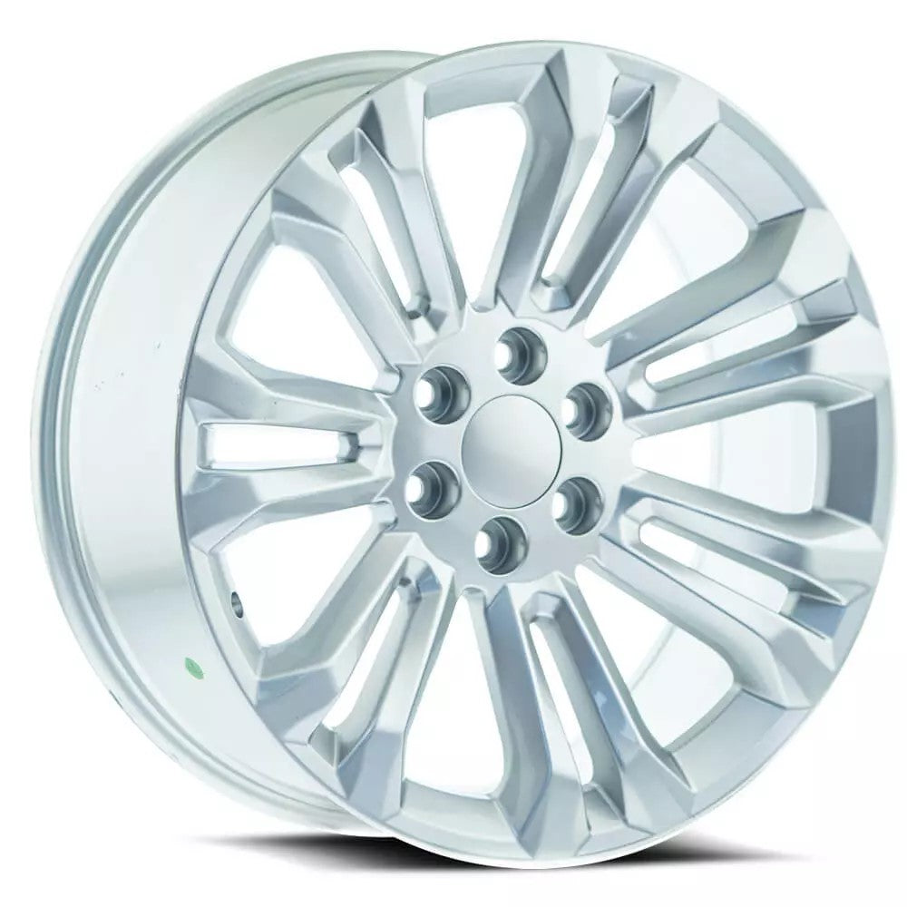 24x10 O.E. Revolution 158 Full Silver Wheel 6x5.5 (30mm)