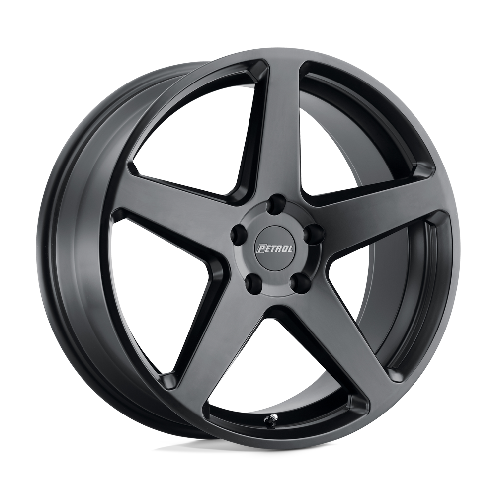 18x8 Petrol P2C SEMI GLOSS BLACK Wheel 5x120 (35mm)