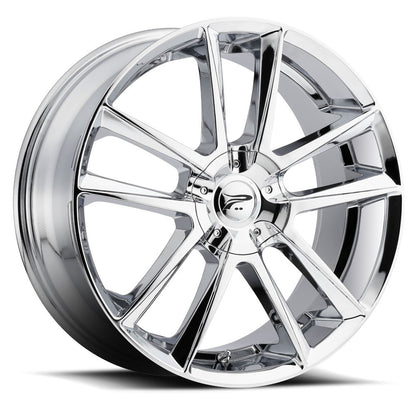 17x7.5 Platinum 436C Gemini Chrome Plated Wheel 4x100 (40mm)