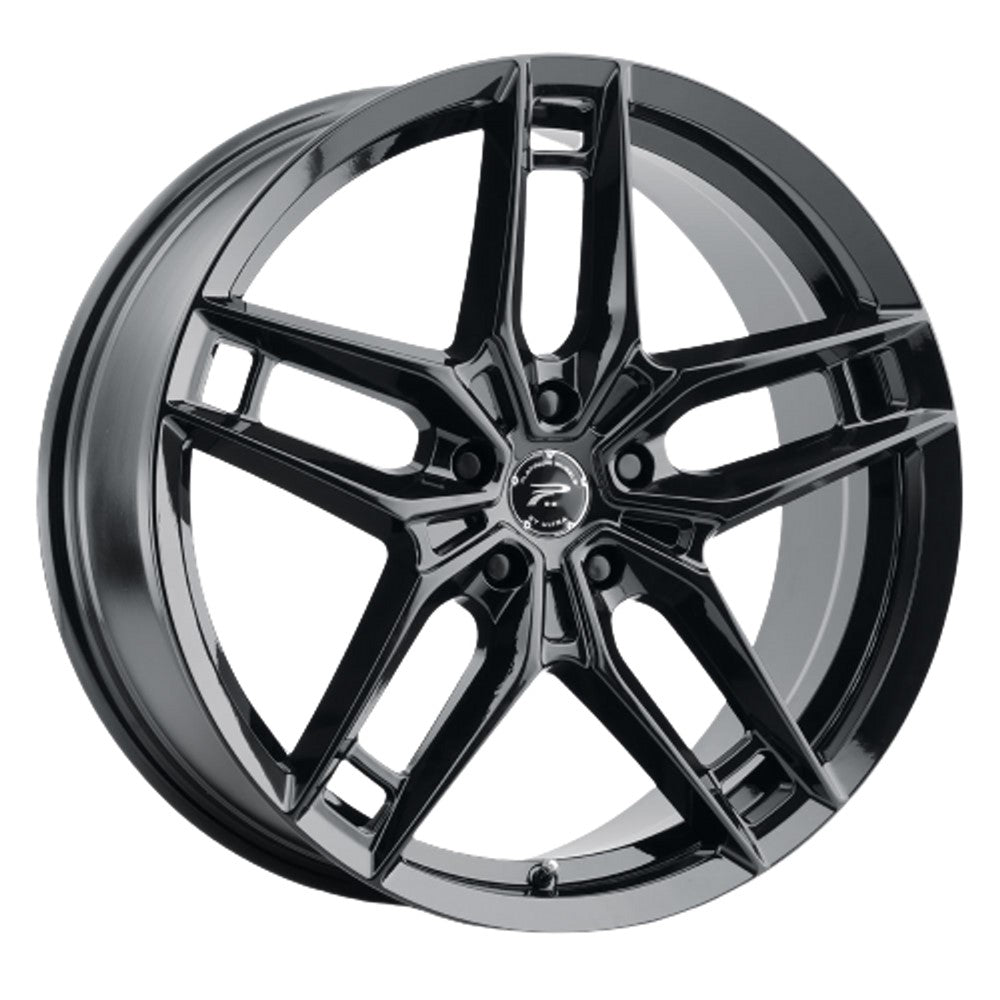 17x8 Platinum 464BK Lotus Gloss Black Wheel 5x4.25 (40mm)