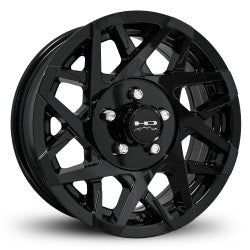 14x5.5 HD Trailer Wheels Canyon Trailer Black Wheel 5x4.5 (0mm)