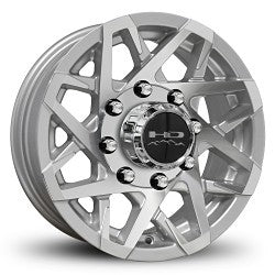 16x6 HD Trailer Wheels Canyon Trailer Silver Wheel 8x6.5 (0mm)