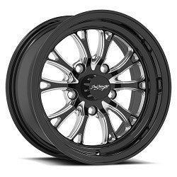 15x7 Boyd Coddington BC3 Bristol Black Wheel 5x4.75 (6mm)