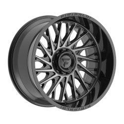 22x12 Fittipaldi FA08MBDT Gloss Black Mach W/ Dark Tint Wheel 5x5.5 (-44mm)