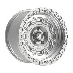 17x9 Fittipaldi Offroad FT100MS Silver Wheel 5x5 (-12mm)