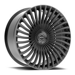 22x9 Motiv 438B Swerve Black Wheel 5x115/5x120 (15mm)