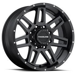 18x9 Raceline 931B Injector Matte Black Wheel 8x180 (18mm)