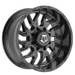 20x9 TIS 544BM 2.0 Gloss Black Milled Wheel 8x180 (17mm)