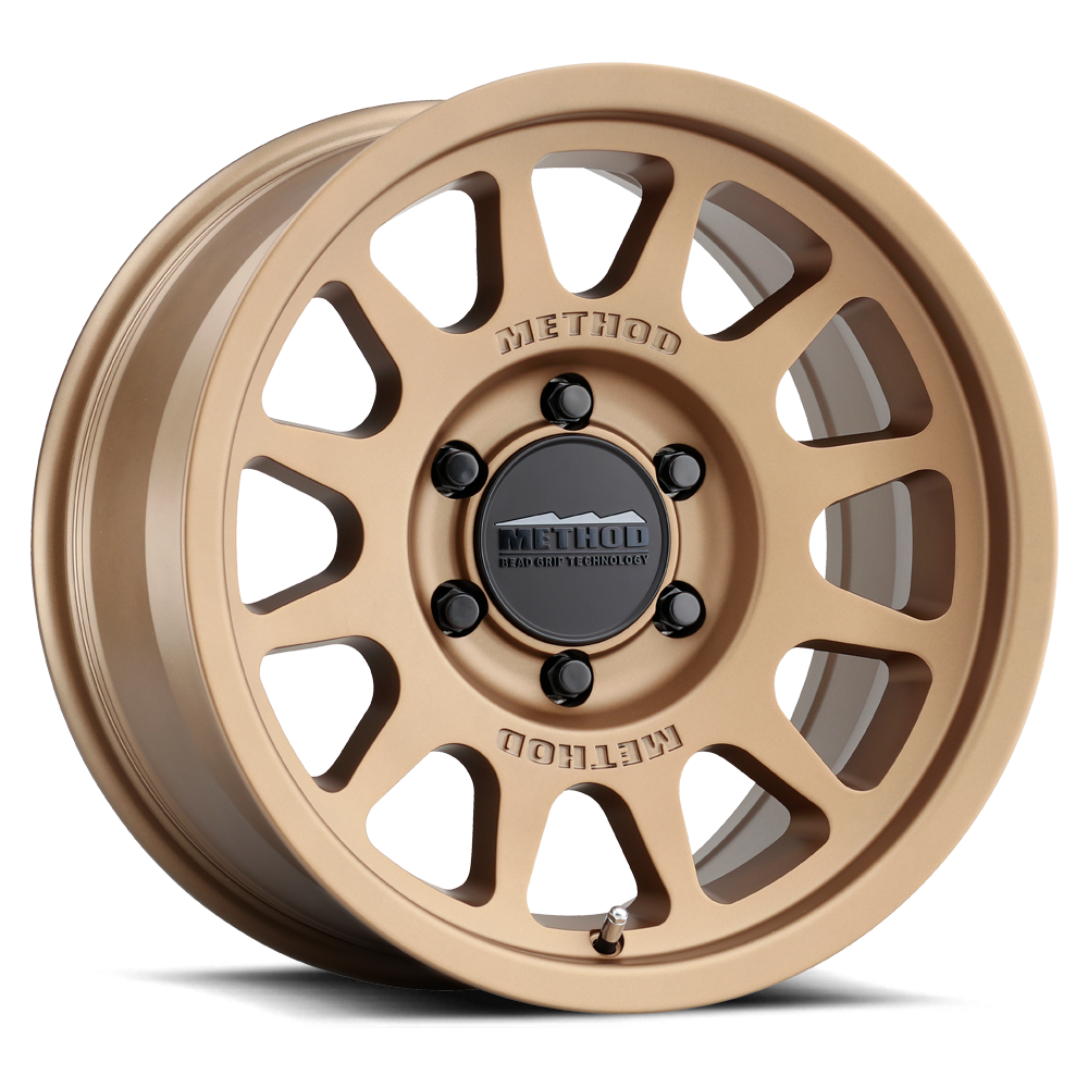17x9 Method MR703 Bead Grip Machined - Clear Coat Wheel 6x5.5 (-12mm)