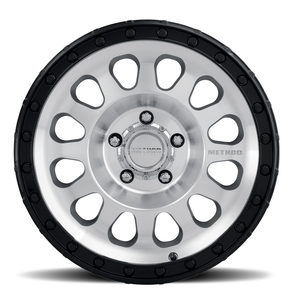 17x9 Method MR315 Machined - Gloss Black Lip Wheel 5x5 (-12mm)