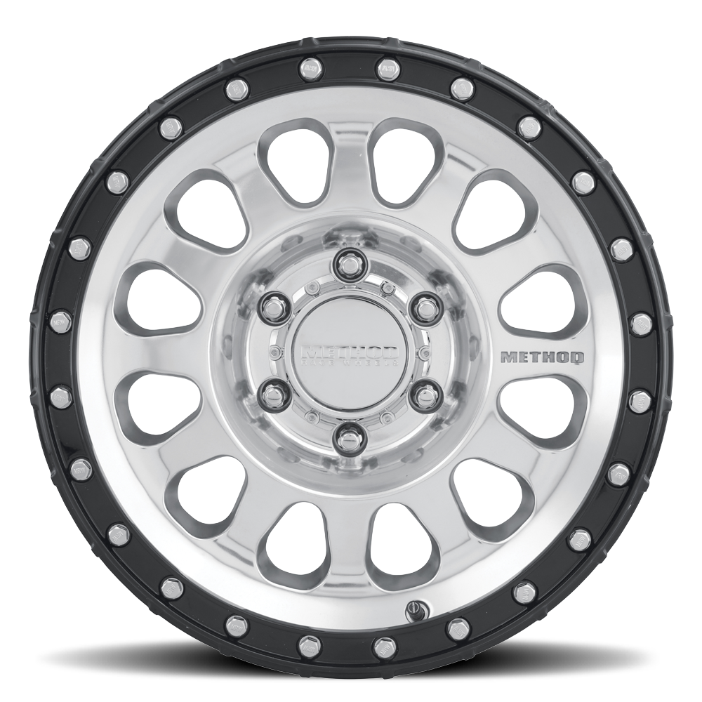 17x8.5 Method MR315 Polished - Gloss Black Lip Wheel 6x135 (0mm)