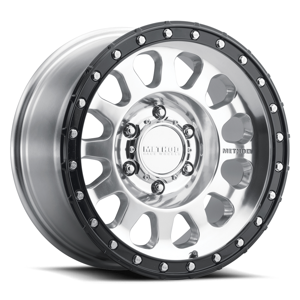 17x8.5 Method MR315 Polished - Gloss Black Lip Wheel 6x5.5 (0mm)