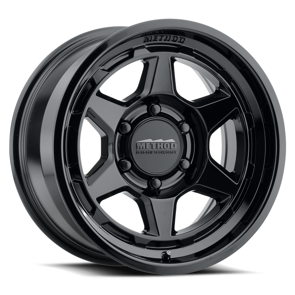 17x8.5 Method MR708 Bead Grip Gloss Black Wheel 6x5.5 (25mm)