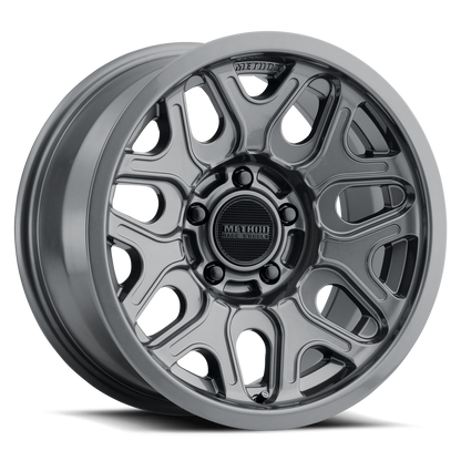 17x8.5 Method MR322 Gloss Titanium Wheel 5x5 (0mm)