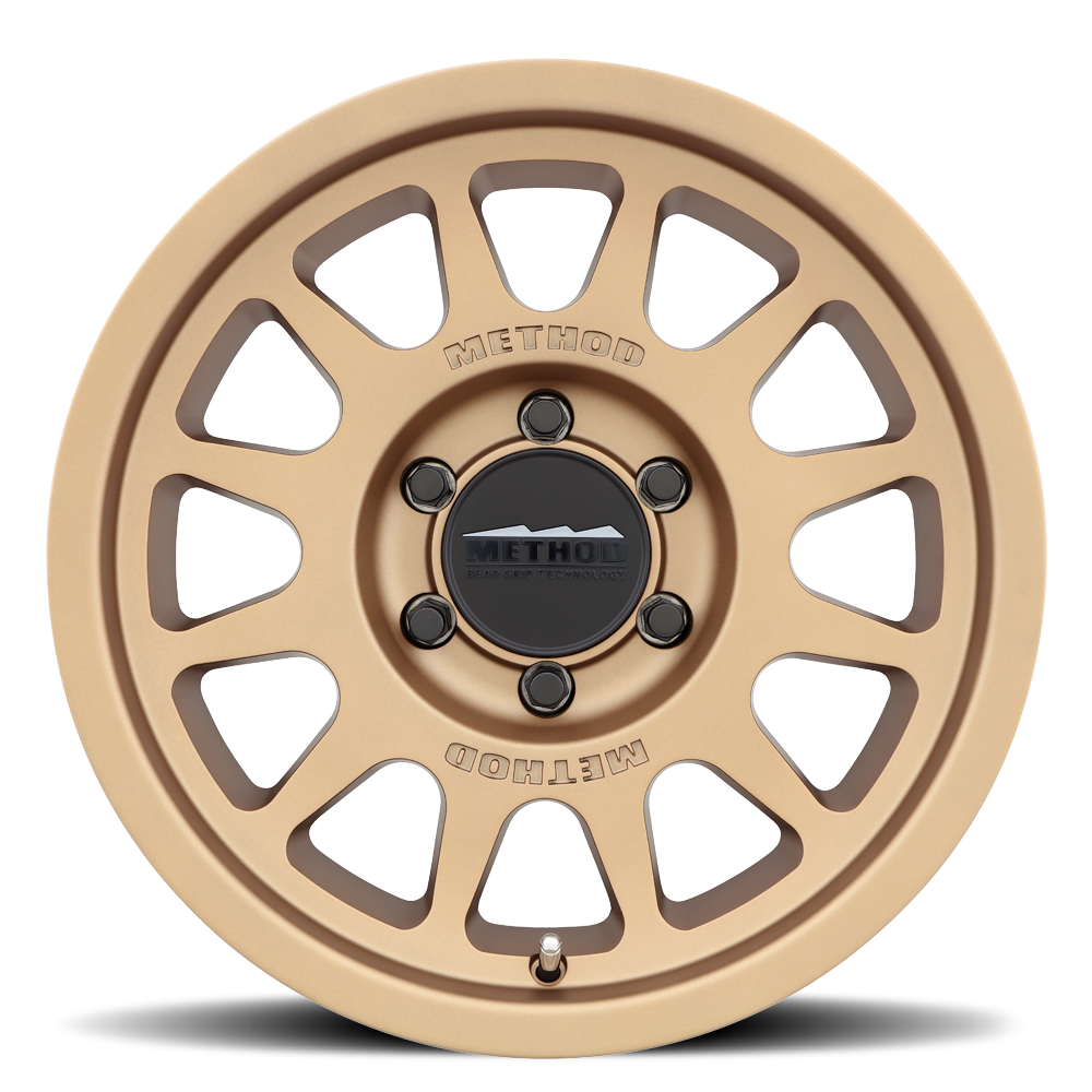 17x9 Method MR703 Bead Grip Machined - Clear Coat Wheel 6x5.5 (-12mm)