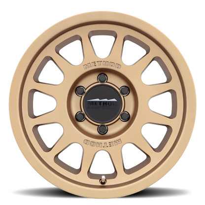 17x9 Method MR703 Bead Grip Machined - Clear Coat Wheel 6x5.5 (-12mm)