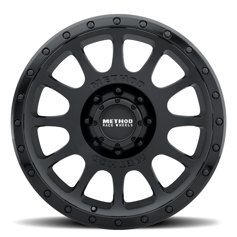 20x9 Method MR305 NV Matte Black - Gloss Black Lip Wheel 8x170 (18mm)