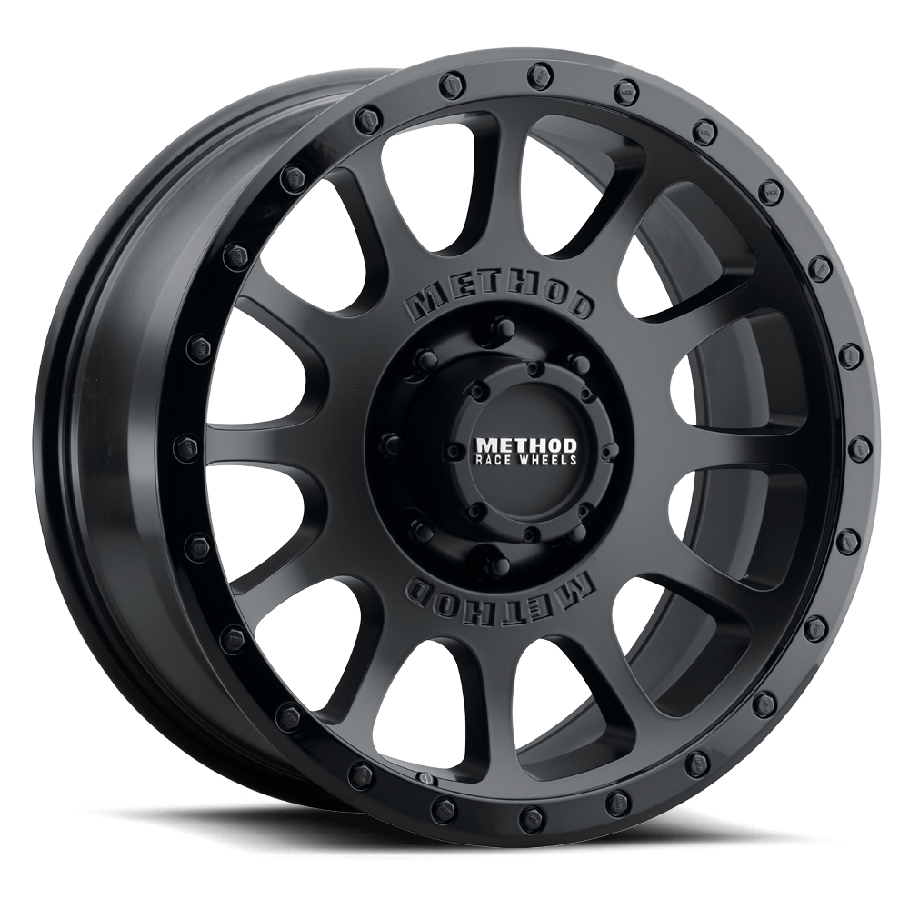 20x9 Method MR305 NV Matte Black - Gloss Black Lip Wheel 8x170 (18mm)