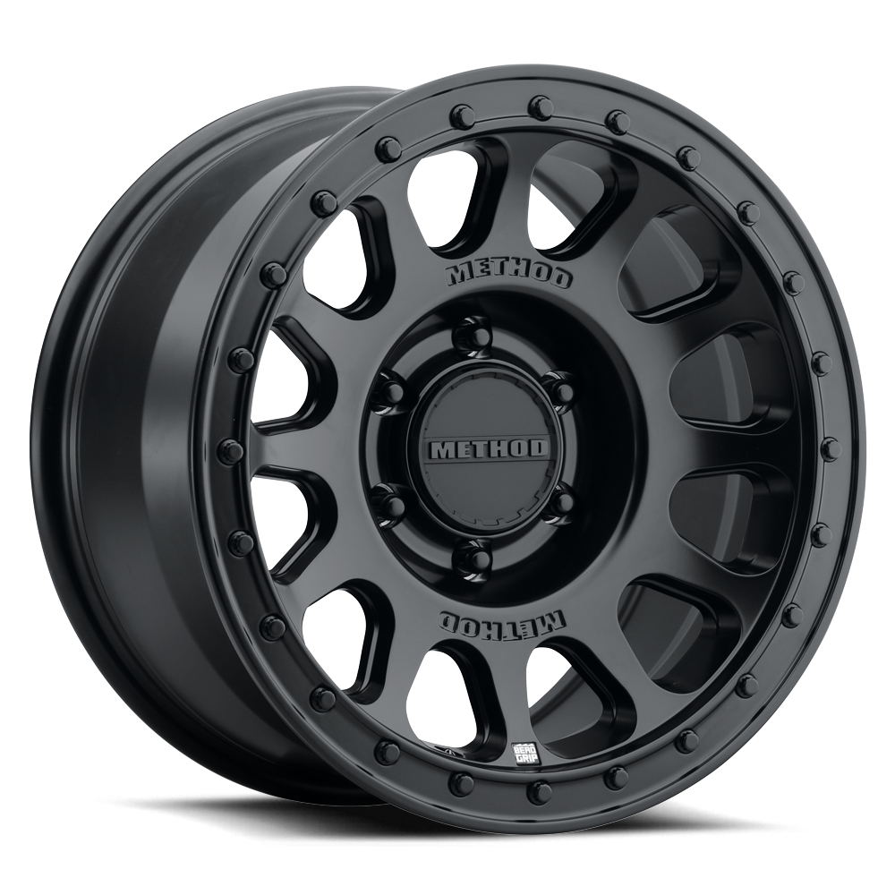 17x8.5 Method MR709 HD Bead Grip Matte Black Wheel 6x5.5 (0mm)