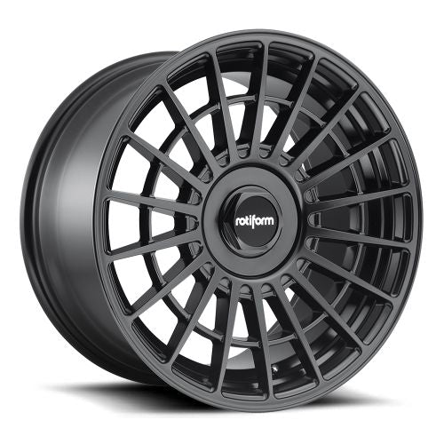 18x8.5 R142 Rotiform LAS-R Matte Black Wheel 5x108/5x4.5 (35mm)