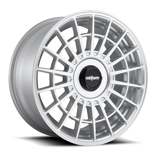 18x8.5 R143 Rotiform LAS-R Gloss Silver Wheel 5x100 (35mm)