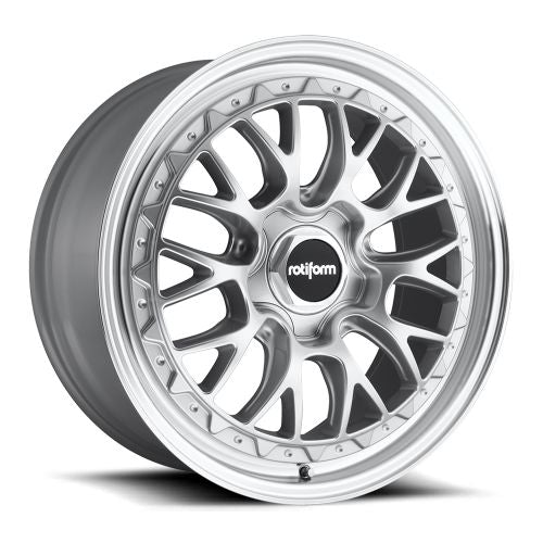 19x10 R155 Rotiform LSR Silver Machined Wheel 5x4.5 (30mm)