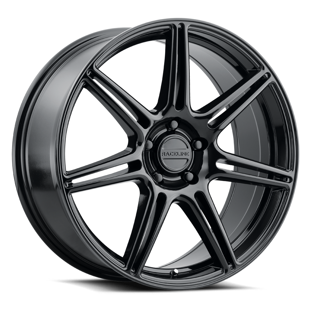 20x8.5 Raceline 148B Apex Gloss Black Wheel 5x120 (40mm)